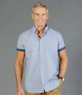 1253HS End On End Short Sleeve Casual Slim Fit Shirt