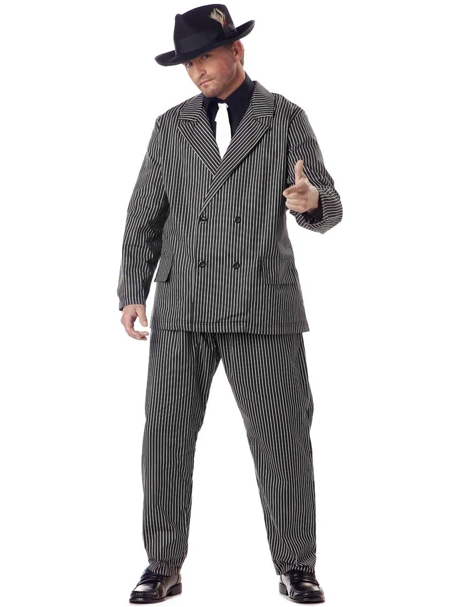 1920s Mens Plus Size Gangster Dress Up Costume