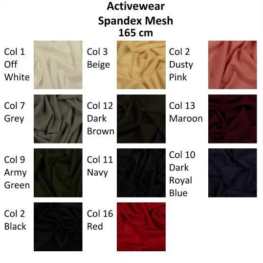 Activewear Spandex Mesh Design 1