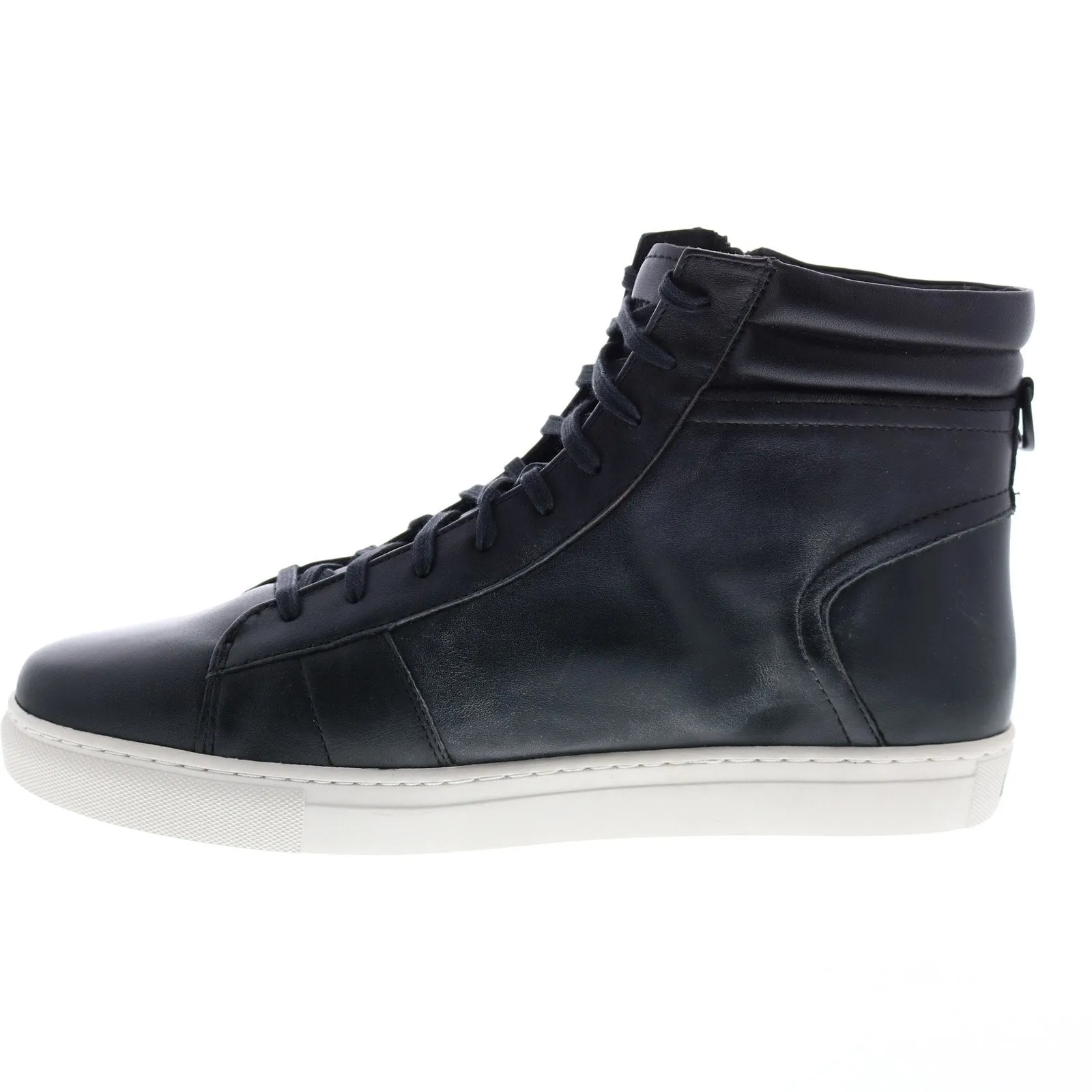 Andrew Marc Remsen AMREMSL-060 Mens Black Leather Lifestyle Sneakers Shoes