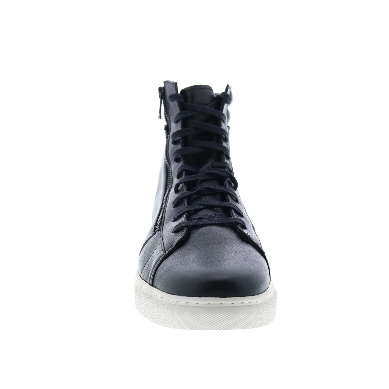 Andrew Marc Remsen AMREMSL-060 Mens Black Leather Lifestyle Sneakers Shoes