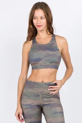 Camouflage Activewear  Sports Bra