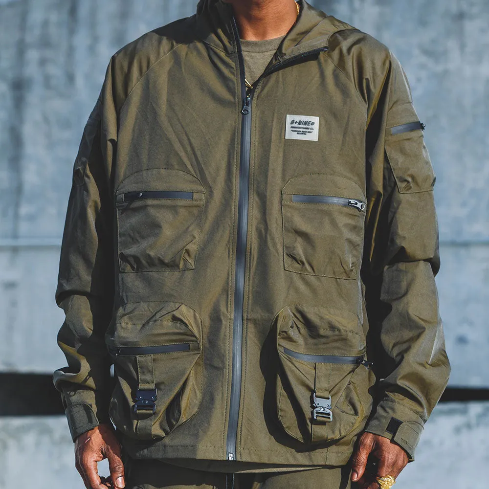 Combat Nylon Jacket Iridescent Golden Army