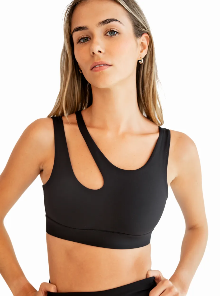 Cut Out Bra - Onyx