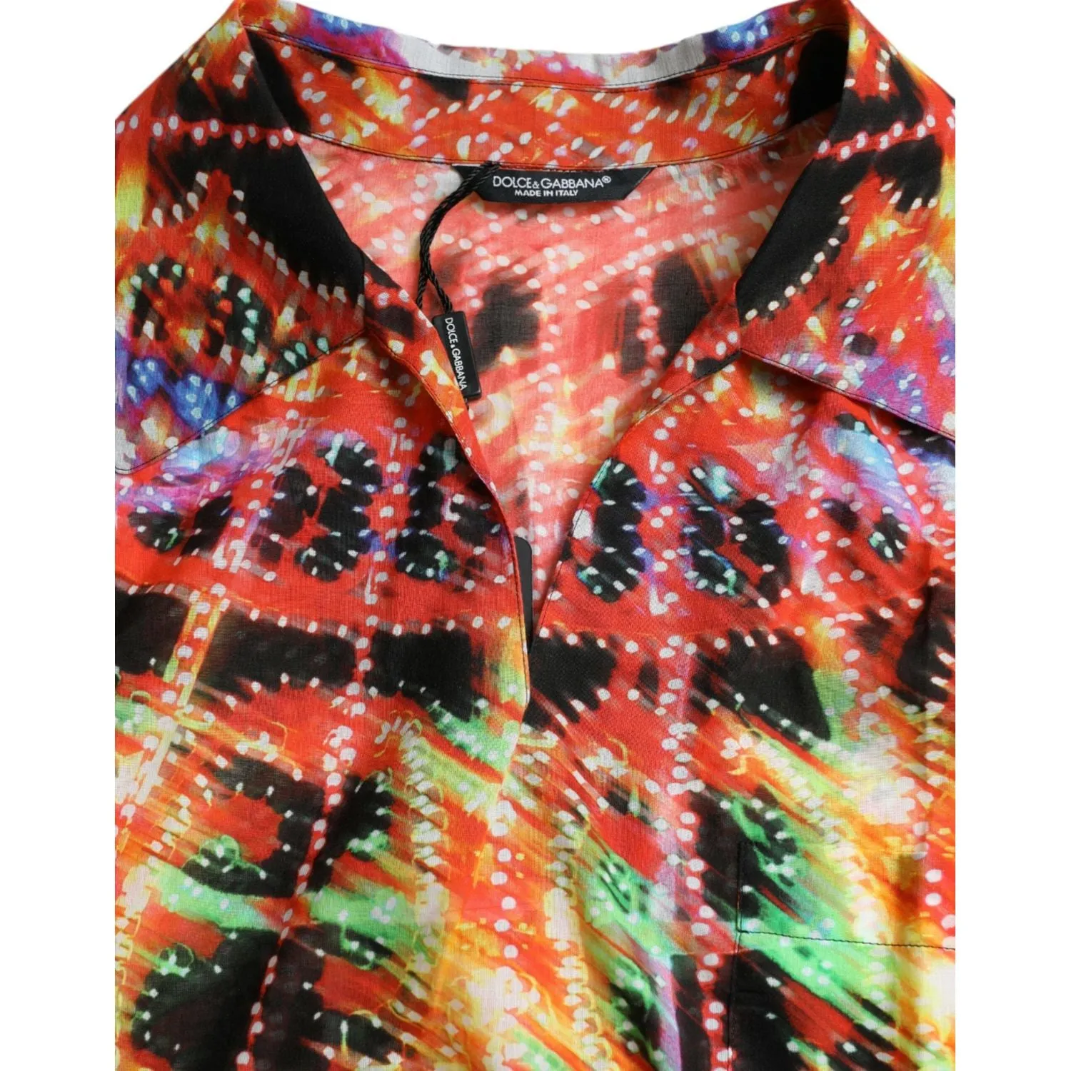 Dolce & Gabbana Multicolor Luminarie Print Cotton T-shirt