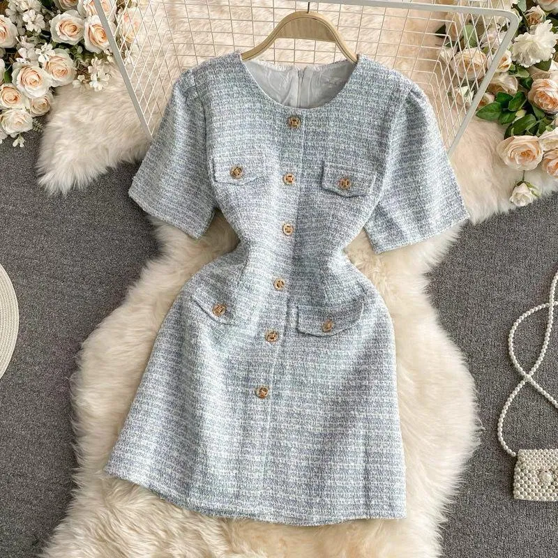 Fedora Tweed Dress