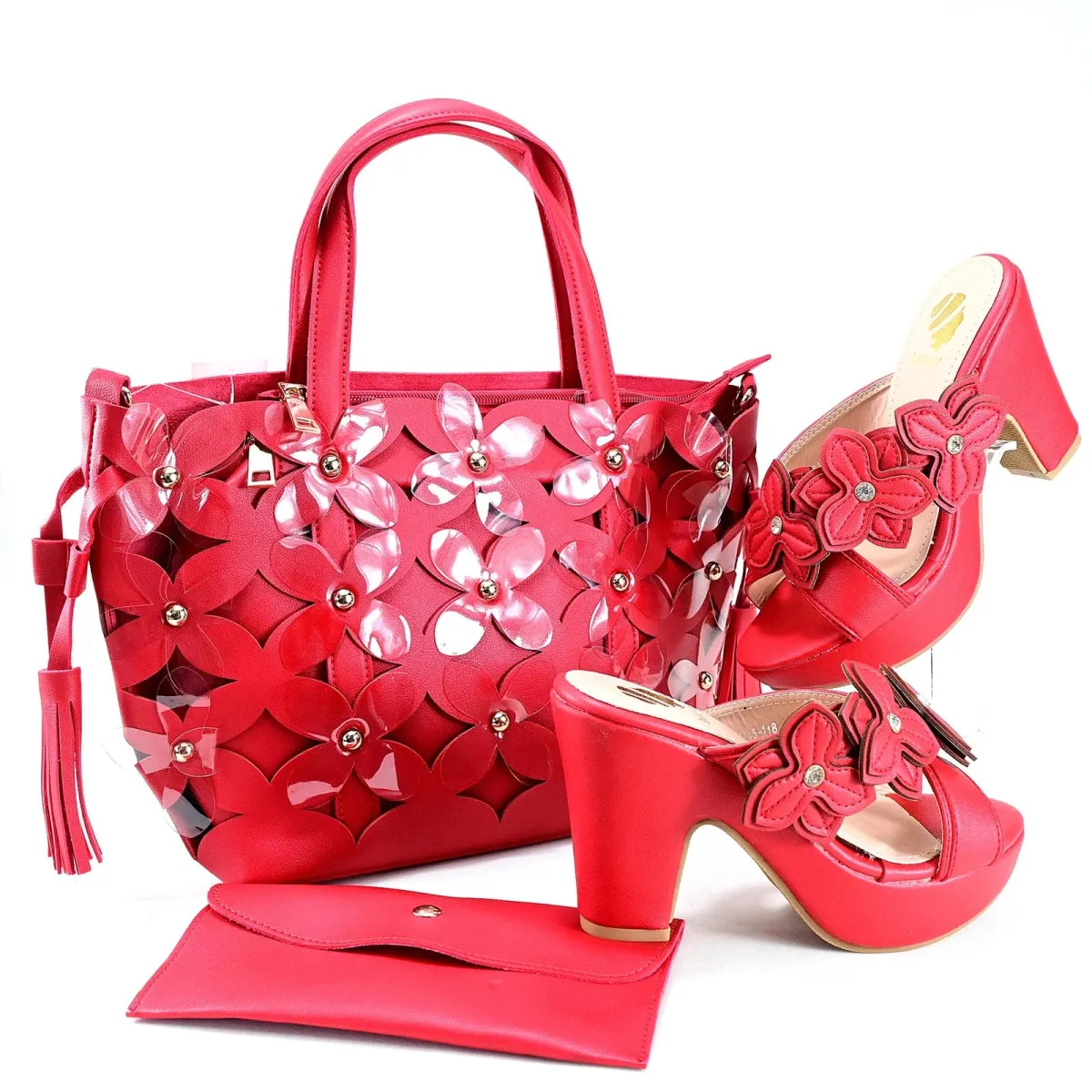 Glamorous Italian Shoes and Bag for Weddings African Style