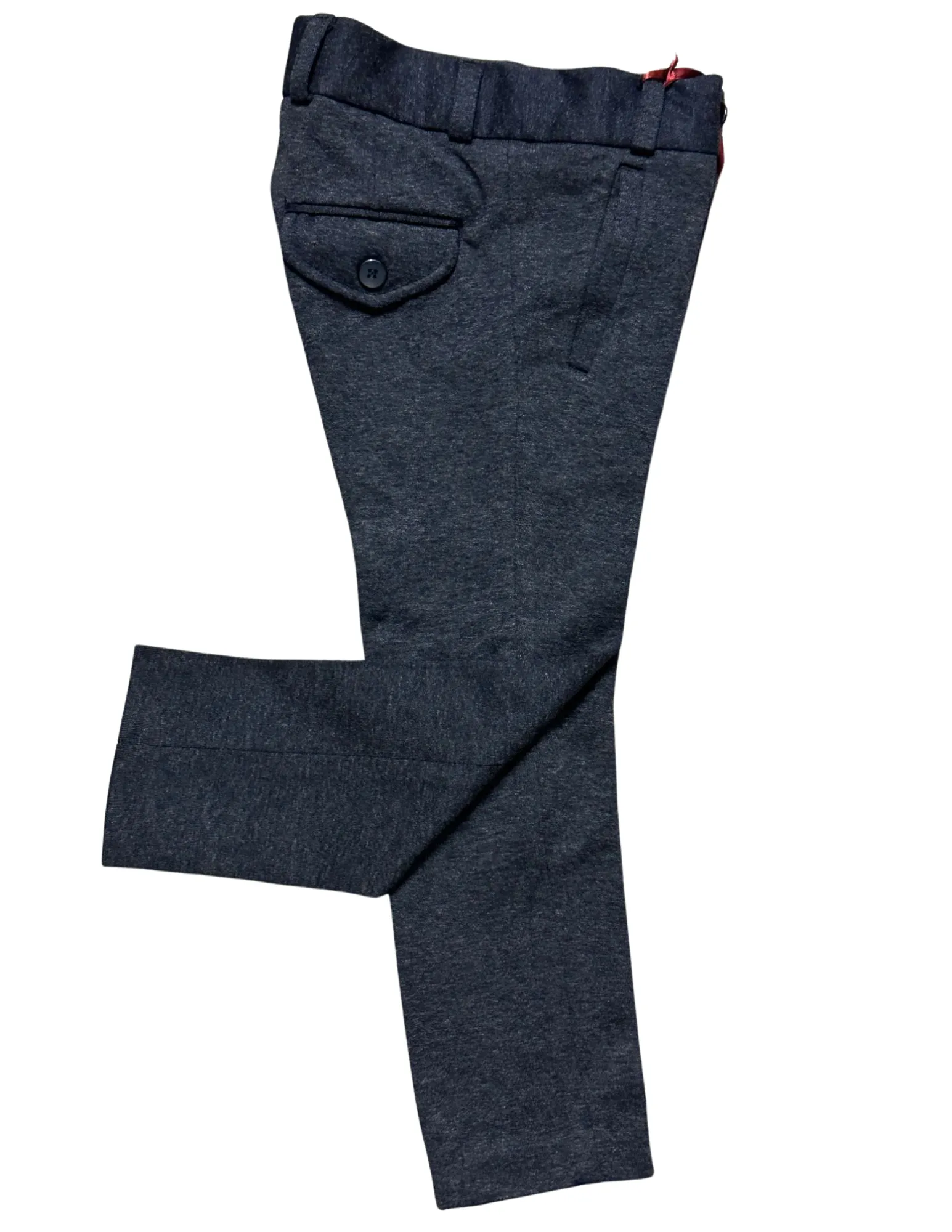 Heather Navy Stretch Dress Pant