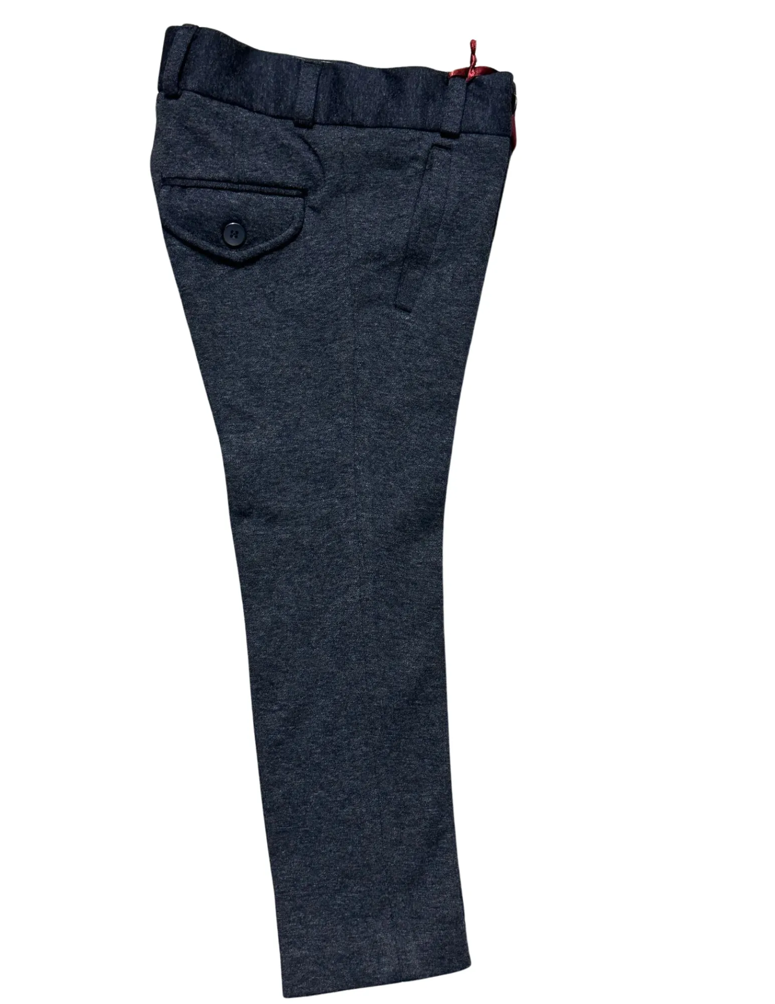 Heather Navy Stretch Dress Pant