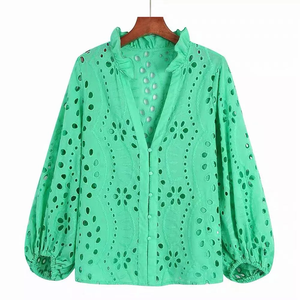 Marianna Premium Eyelet Blouse