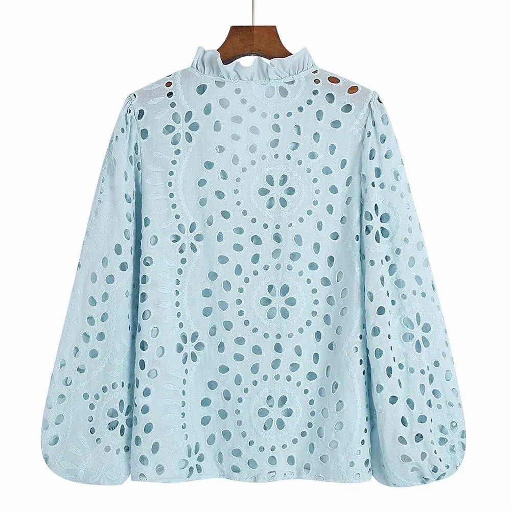 Marianna Premium Eyelet Blouse