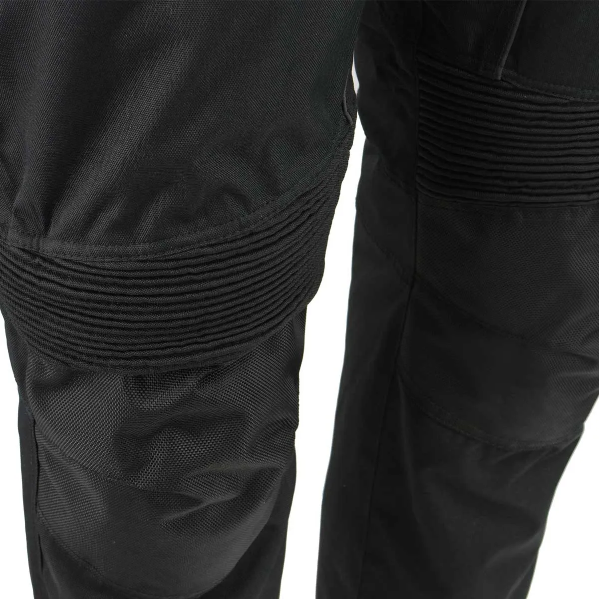 Men's XS2821 Black Water-Resistant Nylon Racing Over Pants with Armor