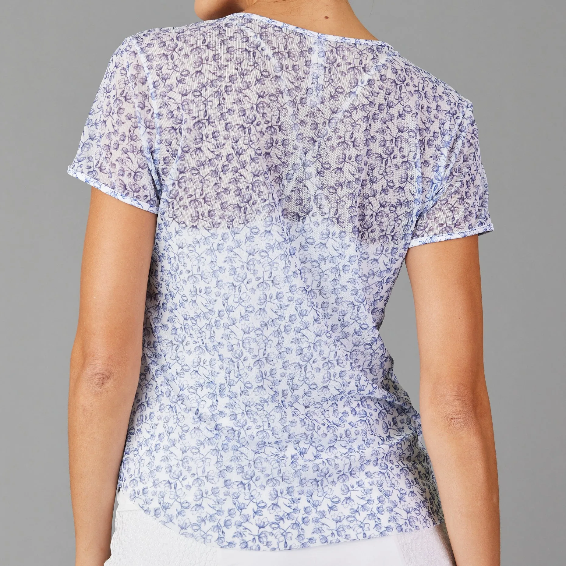 Navia Mesh Layering Tee (floral print)