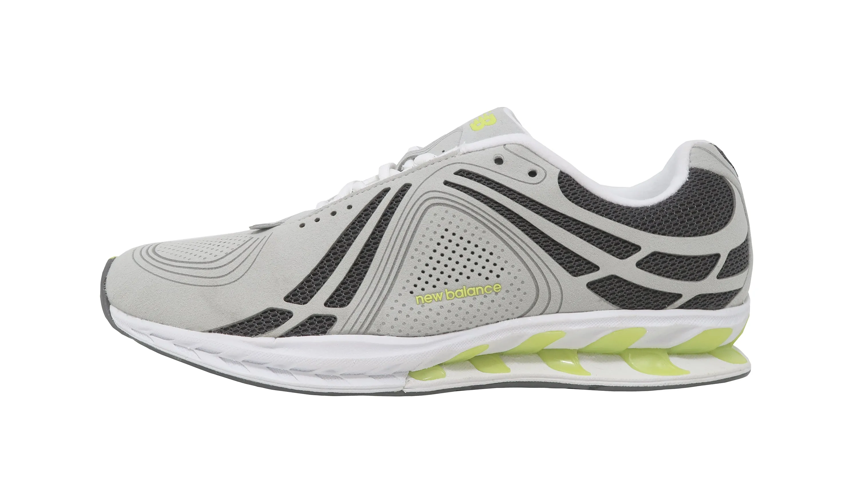 New Balance Women's 1100 Wide Grey/Lime Toning Viz Tech Shoes