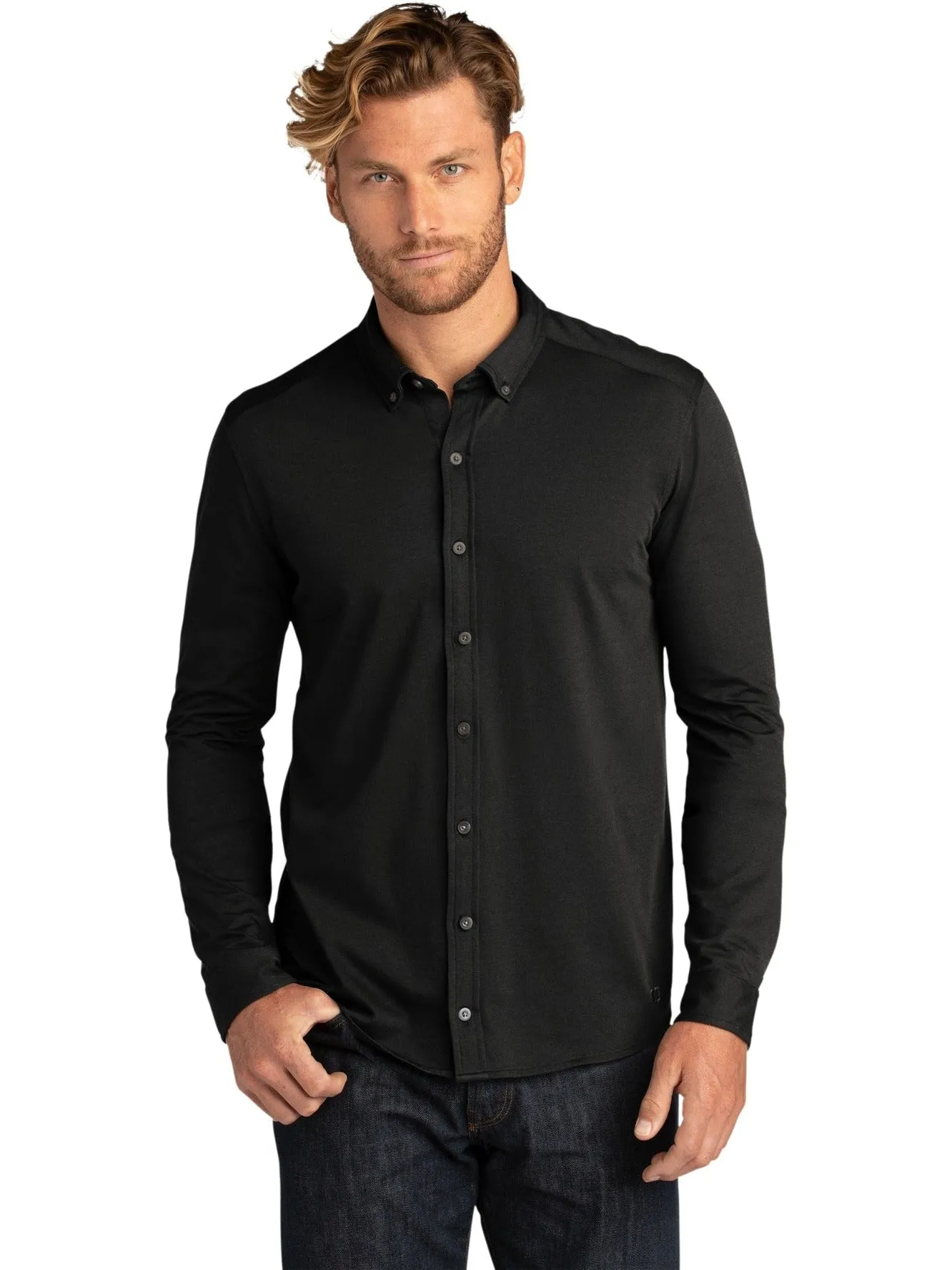 OGIO Code Stretch Long Sleeve Button-Up