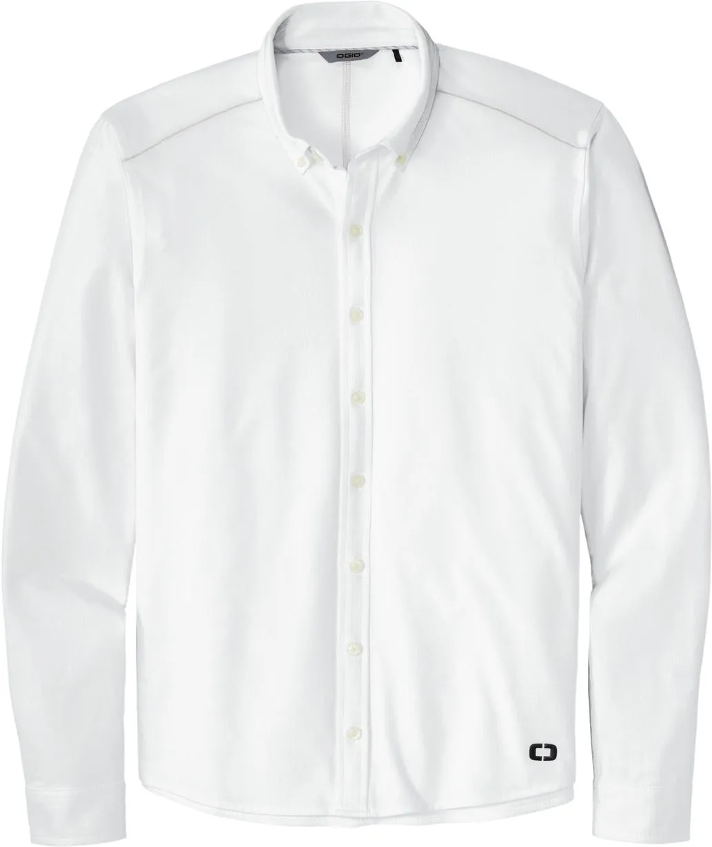 OGIO Code Stretch Long Sleeve Button-Up