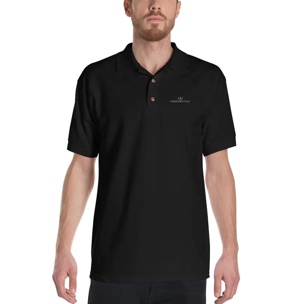 Presidential Crown Polo Shirt Gildan 3800 Embroidered