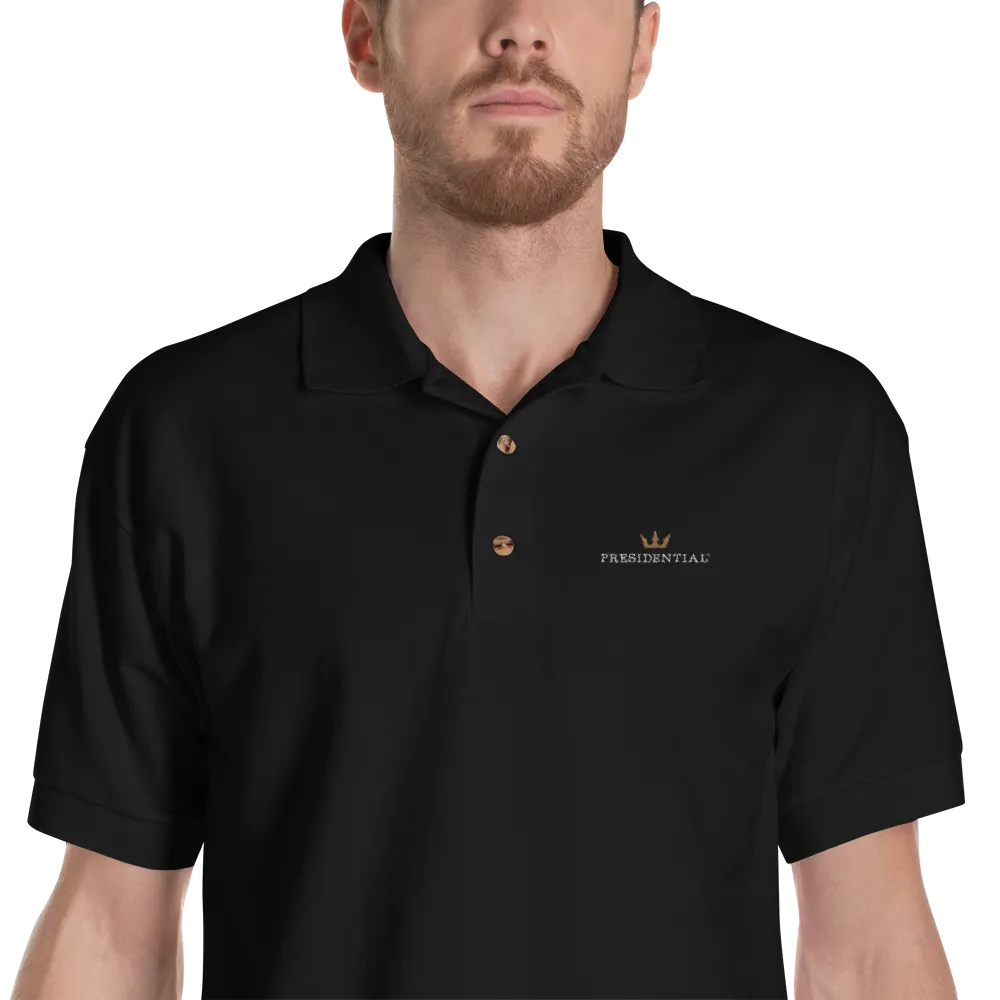 Presidential Crown Polo Shirt Gildan 3800 Embroidered