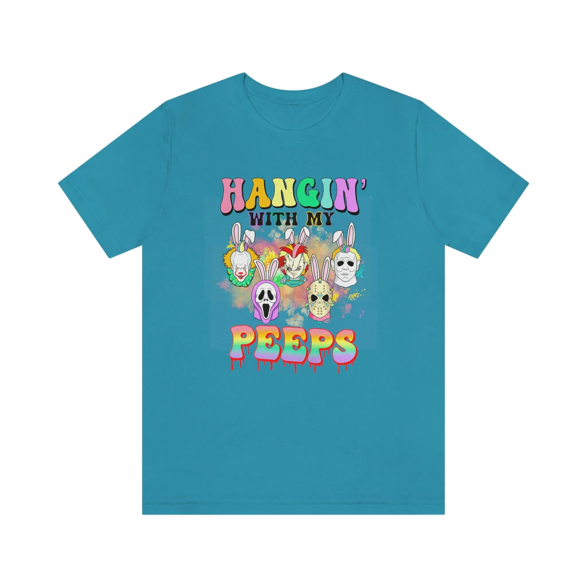 "Hangin' with my Peeps" Colorful Tee - Unisex Shirt