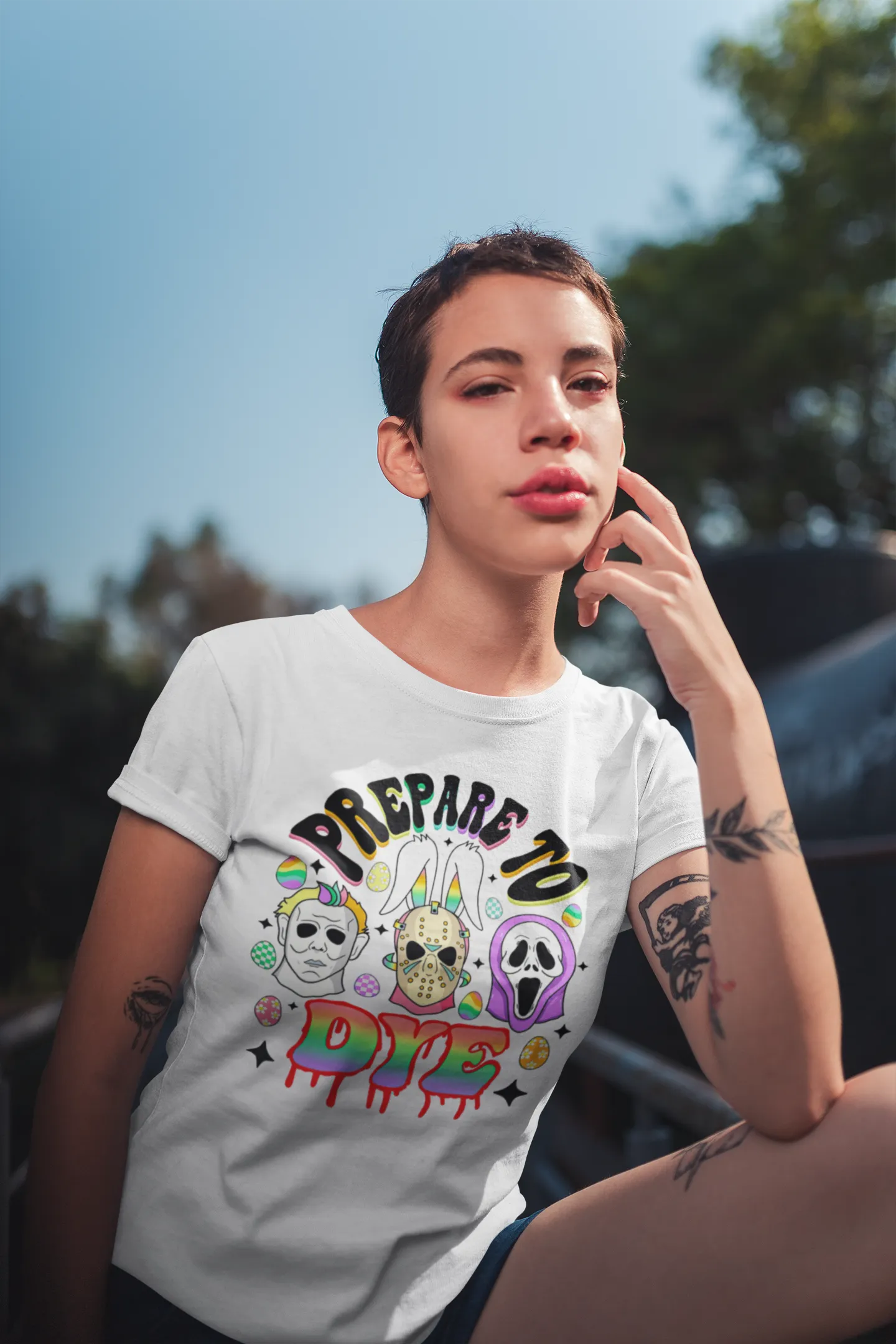 "Prepare to Dye" Colorful Horror Tee - Unisex Shirt