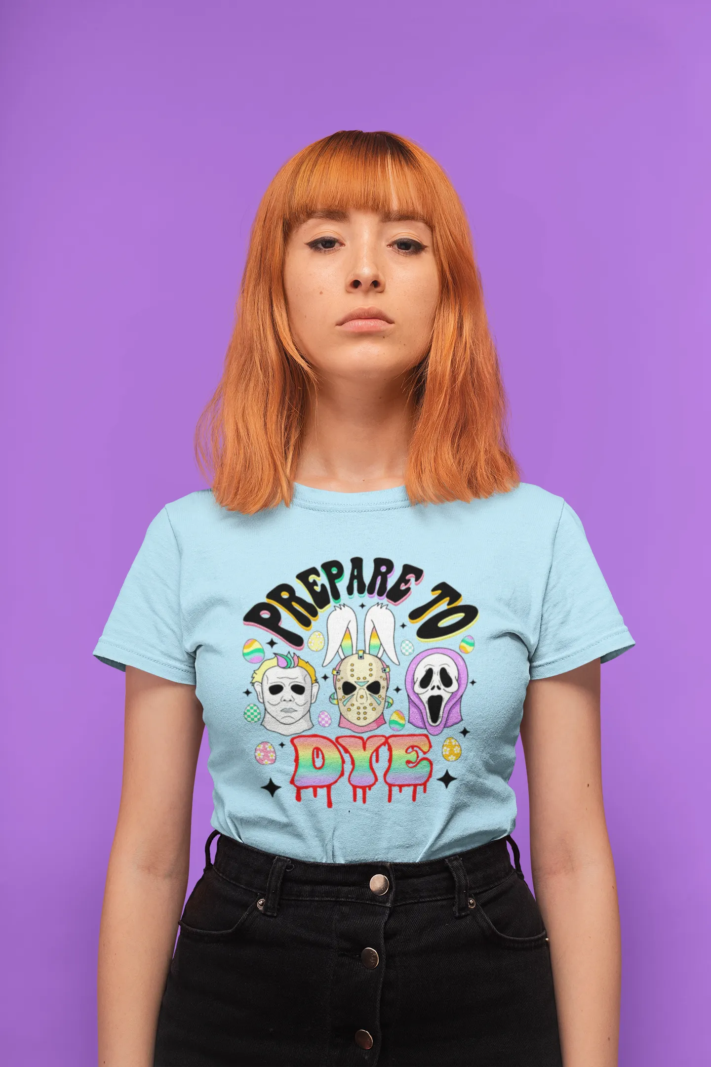 "Prepare to Dye" Colorful Horror Tee - Unisex Shirt