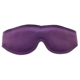 Rouge Garments Leather-padded Purple Bondage Blindfold with Buckle Fastener