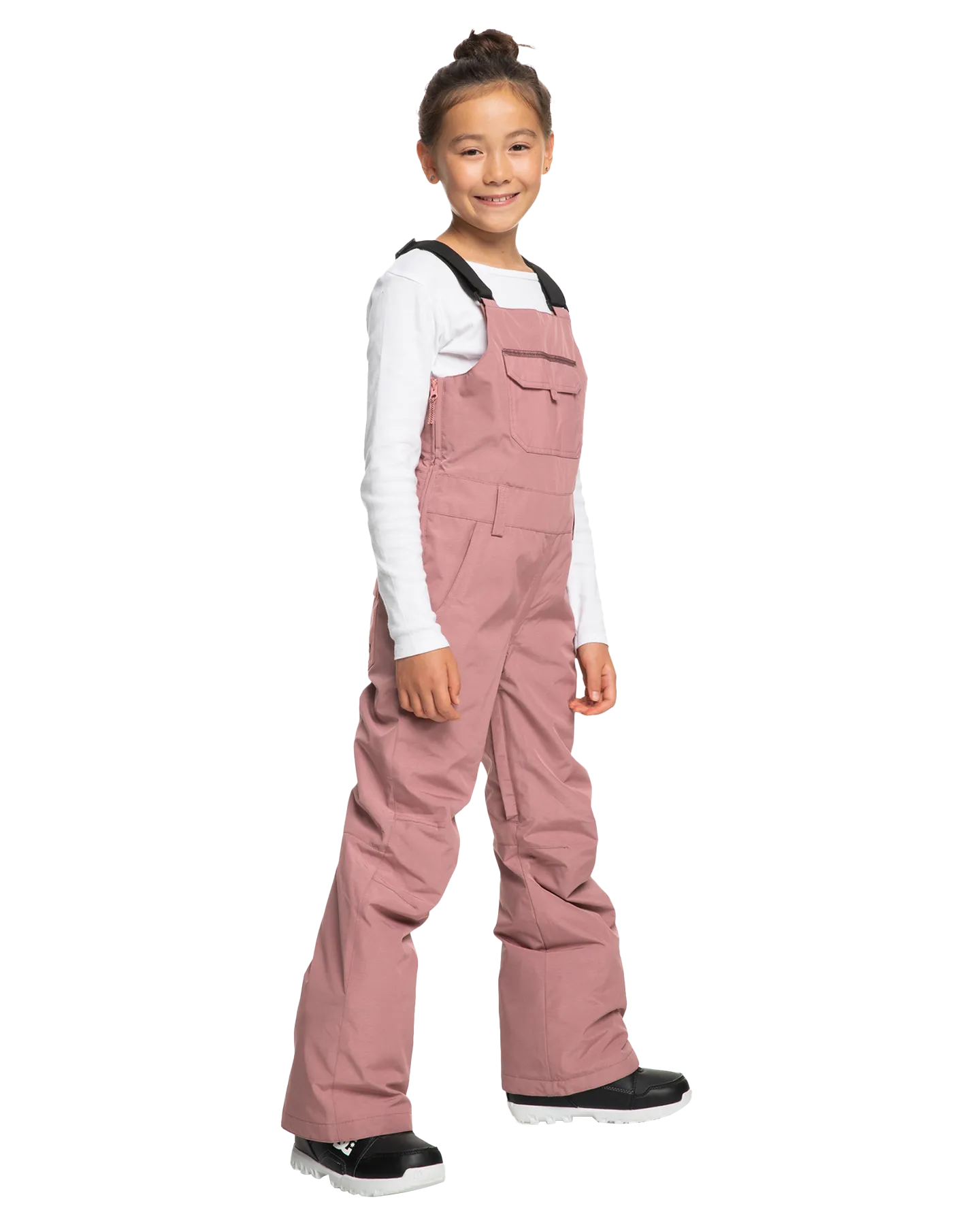 Roxy Girls' 8-16 Non Stop Technical Snow Bib Pants - Dusty Rose