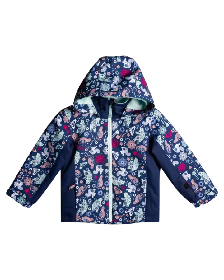 Roxy Snowy Tale Kids Snow Jacket - Medieval Blue Neo - 2023